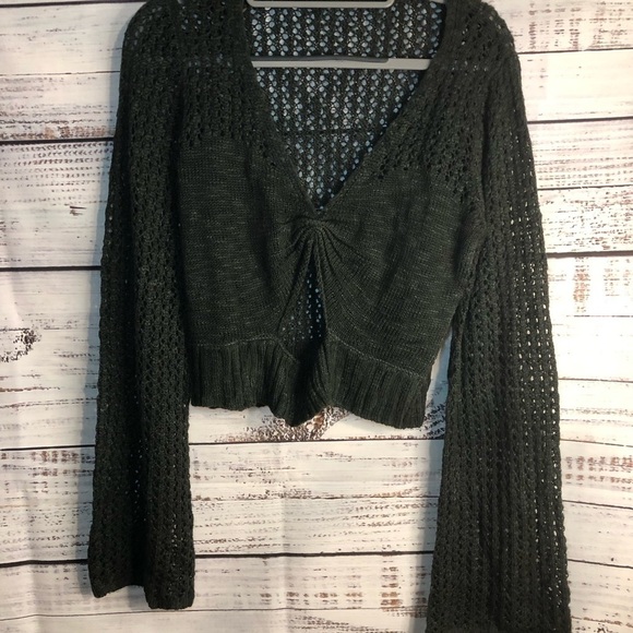 VENUS Tops - Chic Grey/Black Knit Sweater